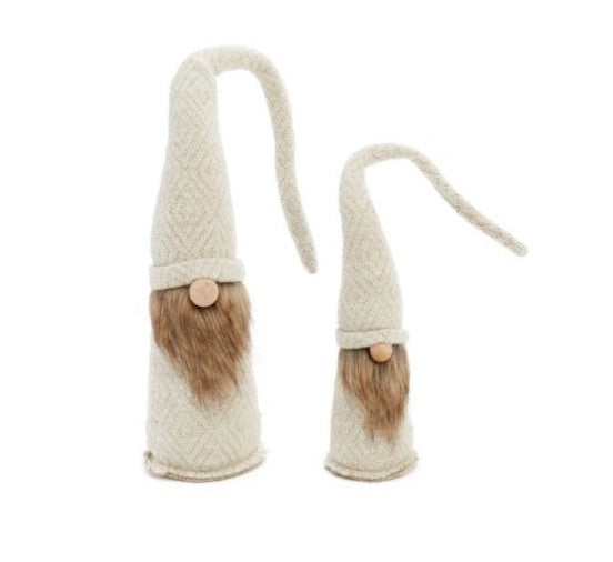 Scandi Santa Fur Beard Gnome-Cream/Brown