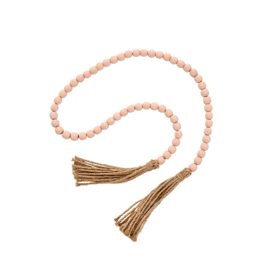 Pink Tassel Prayer Beads