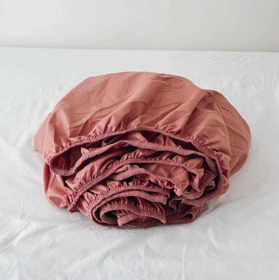 King Fitted Sheet-Cinnamon