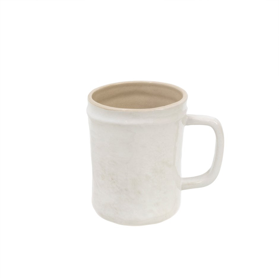 Highland White Textured Mug