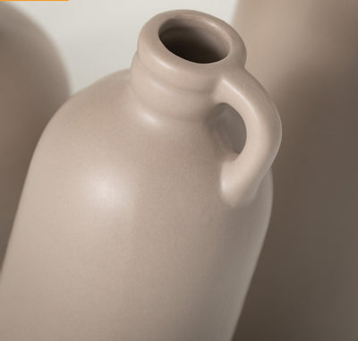 Taupe Matte Bottle Vase