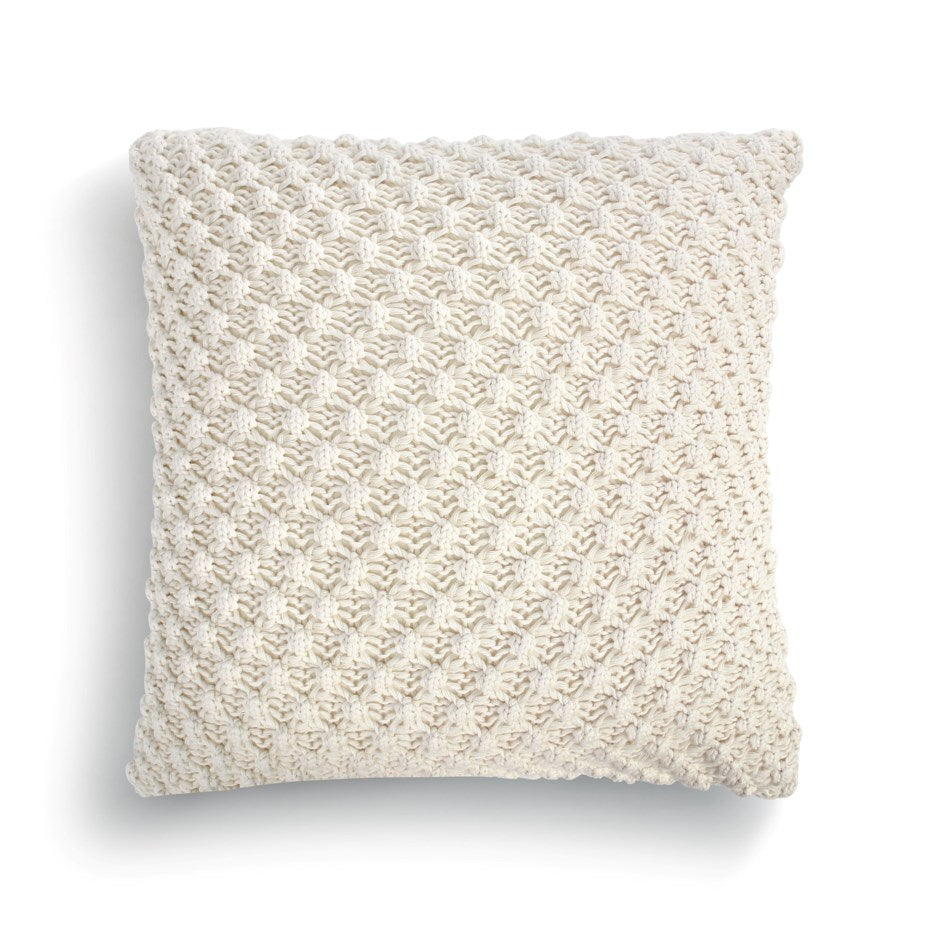Open Weave Cream Pillow