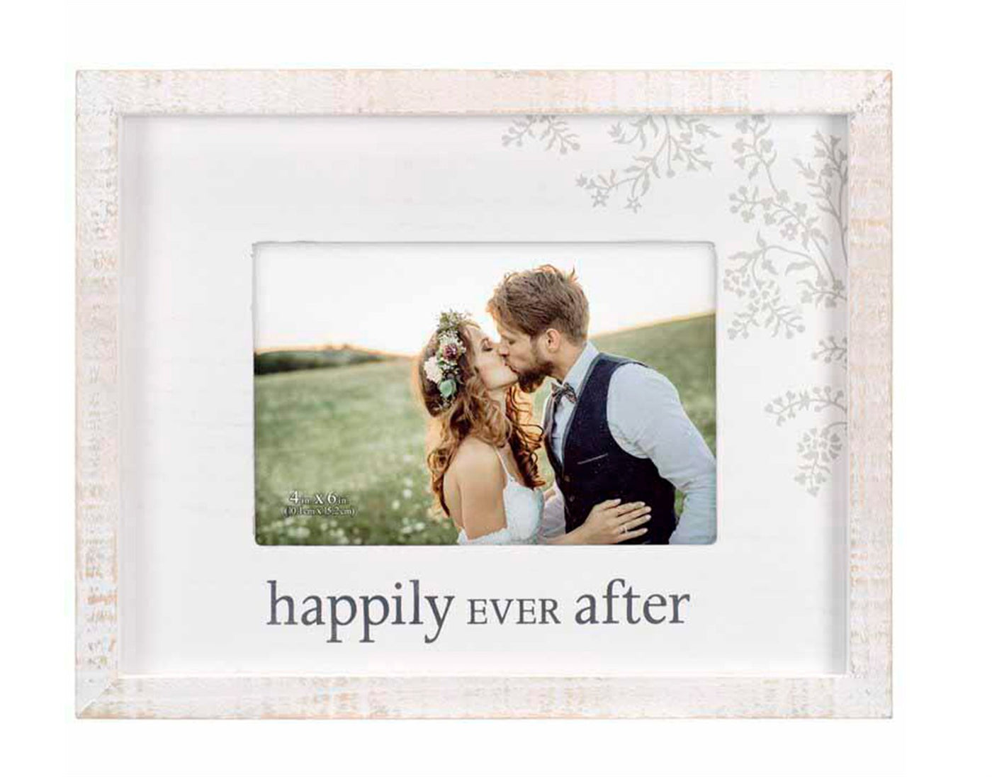 Happily Ever After Distressed Wood Picture Frame