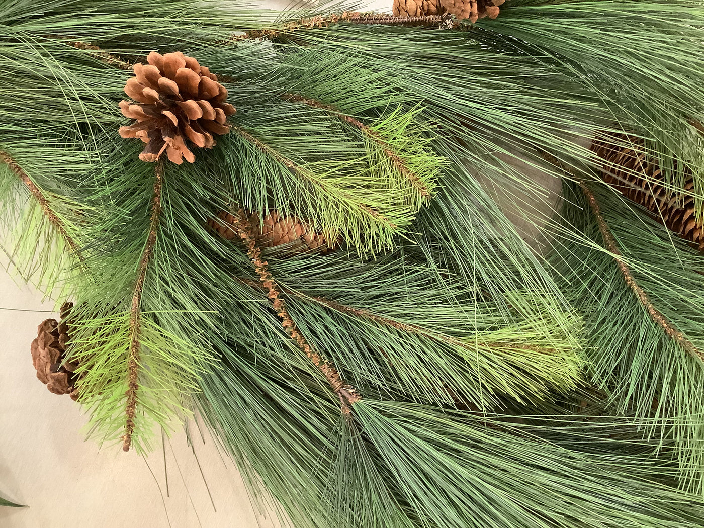 Mixed Pine Multi Strand Garland w/Pine Cones 48”