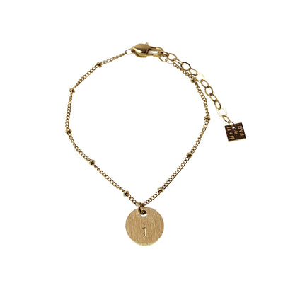 Lowercase Initial Bracelet Rosegold