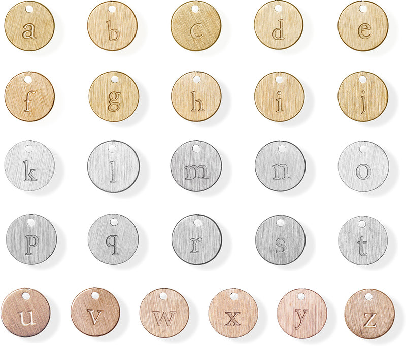Lowercase Initial Bracelet Silver