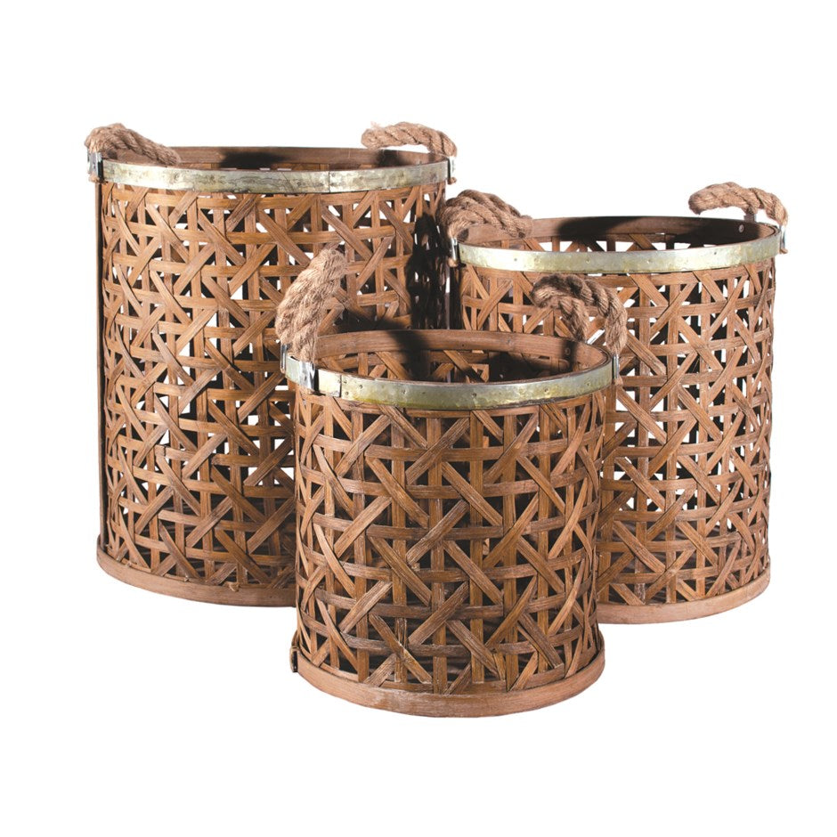 Rattan Basket with Handles
