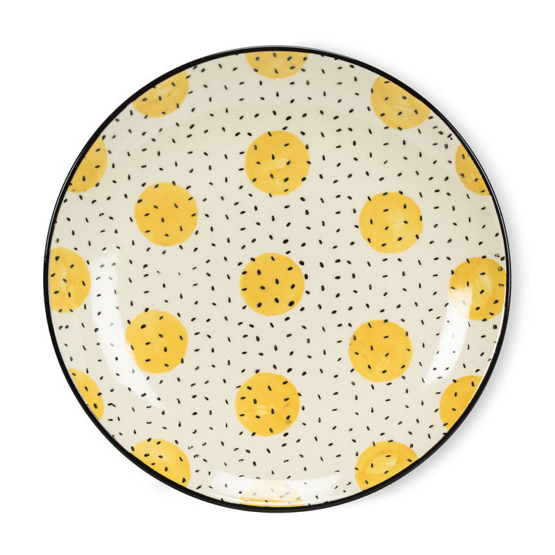 Yellow Circle Small Plate