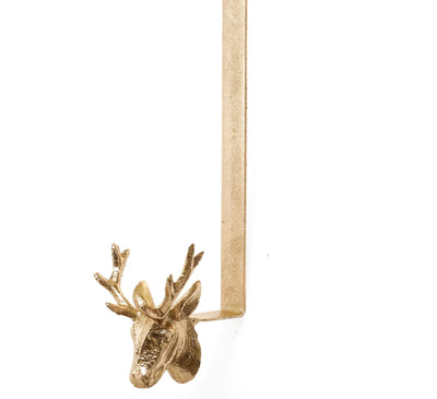Iron Gold Deer Wreath Hanger