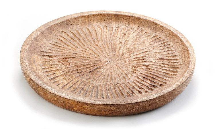 Mango Wood Decor Plate-Large