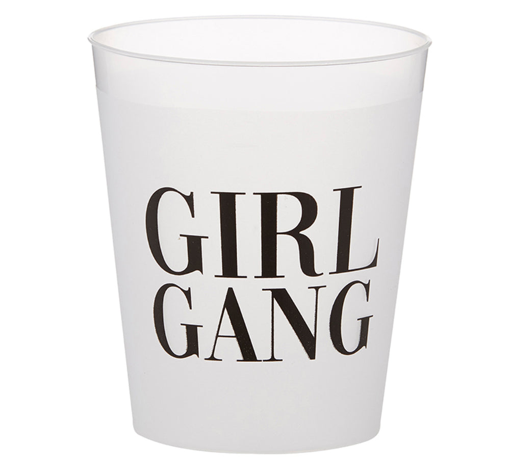 Frosted Plastic Cup 8/Pk-Bachelorette Girl Gang