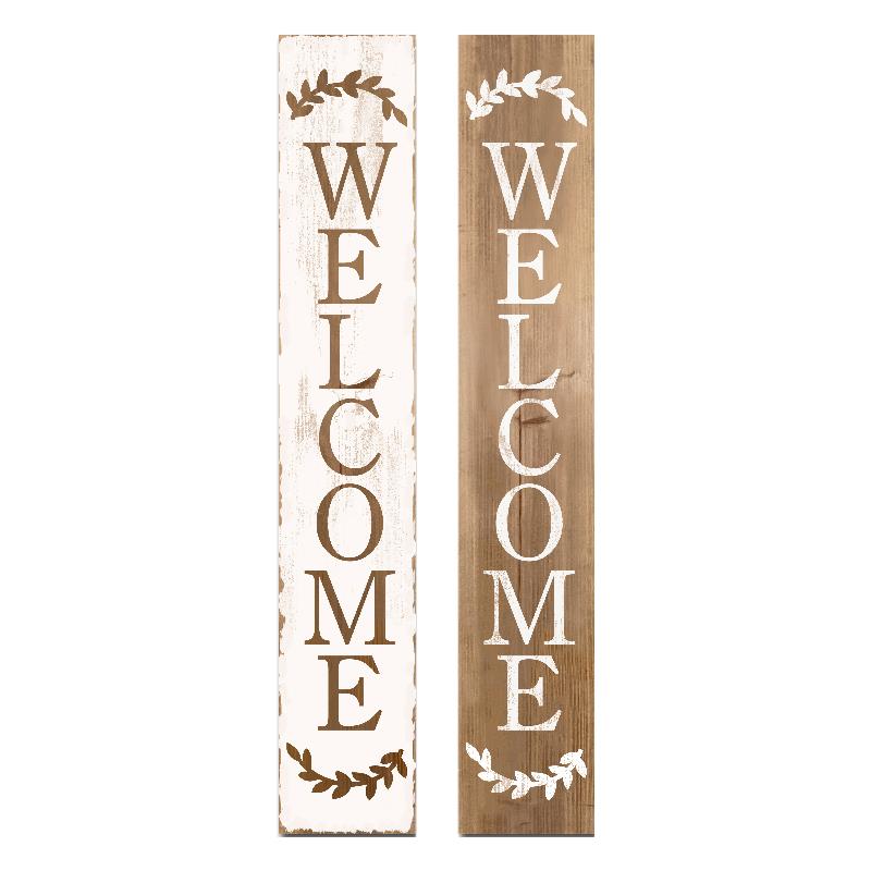 Reversible Welcome Sign